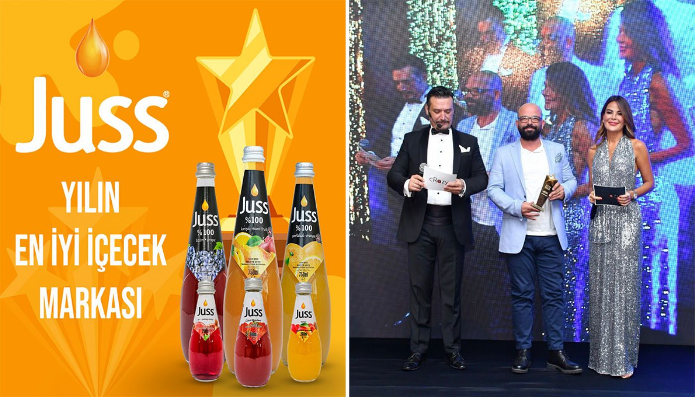 Juss Meyve Suları  Best beverage brand of the year award Juss Fruit Juice