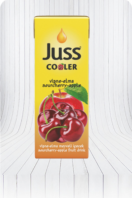COOLER SOURCHERRY-APPLE FRUIT DRINK 200 ML TETRAPAK 